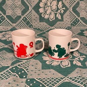 Avon 1984 Mr. and Mrs. Claus Mug Set
